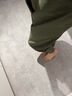 优衣库麻混纺舒适九分裤男装/休闲裤宽松版型26春夏新款482258 56 橄榄色 XS 实拍图