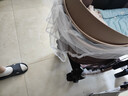ANGI BABY婴儿推车可坐可躺婴儿车轻便折叠新生儿减震高景观双向儿童手推车 顶配香槟金【一键收车+PU橡胶轮] 实拍图
