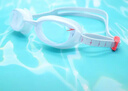 速比涛（Speedo）近视泳镜智感贴合大视野防水防雾泳镜抗UV潜水男女通用 白色400度 实拍图