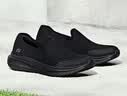斯凯奇（Skechers）男鞋夏季网面透气健步鞋一脚蹬轻便舒适百搭软底休闲鞋 实拍图