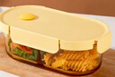 希乐扣Cilock玻璃饭盒上班族带饭 微波炉可加热餐盒便当盒大容量保鲜盒 单个装 实拍图
