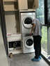 西门子（SIEMENS）小晶钻优享10+10KG大容量变频洗烘套装全自动滚筒洗衣机变频热泵烘干 WG52H1U00W+001W 实拍图