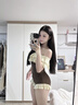 南木熊泳衣女2026新款两件套绝美连体荷叶边保守微胖遮肉显瘦泡温泉泳装 咖色荷叶边两件套泳衣 均码 【80-120斤】 实拍图