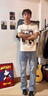 主意范（ZHUYIFAN）cleanfit蓝色弯刀牛仔裤男春夏薄款冰丝高街裤子直筒微喇牛仔裤子 复古蓝常规【升级款】 95%买家选择 L 110-120斤 实拍图