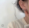 QMXD纯银999足银珍珠樱桃耳线女士养耳洞耳环耳饰2026新款仿珍珠礼物 999银樱桃耳线一对 实拍图