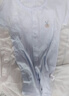 贝瑞加（Babyprints）婴儿连体衣2件夏季短袖婴儿衣服新生儿纯棉哈衣轻薄爬服 白蓝59 实拍图