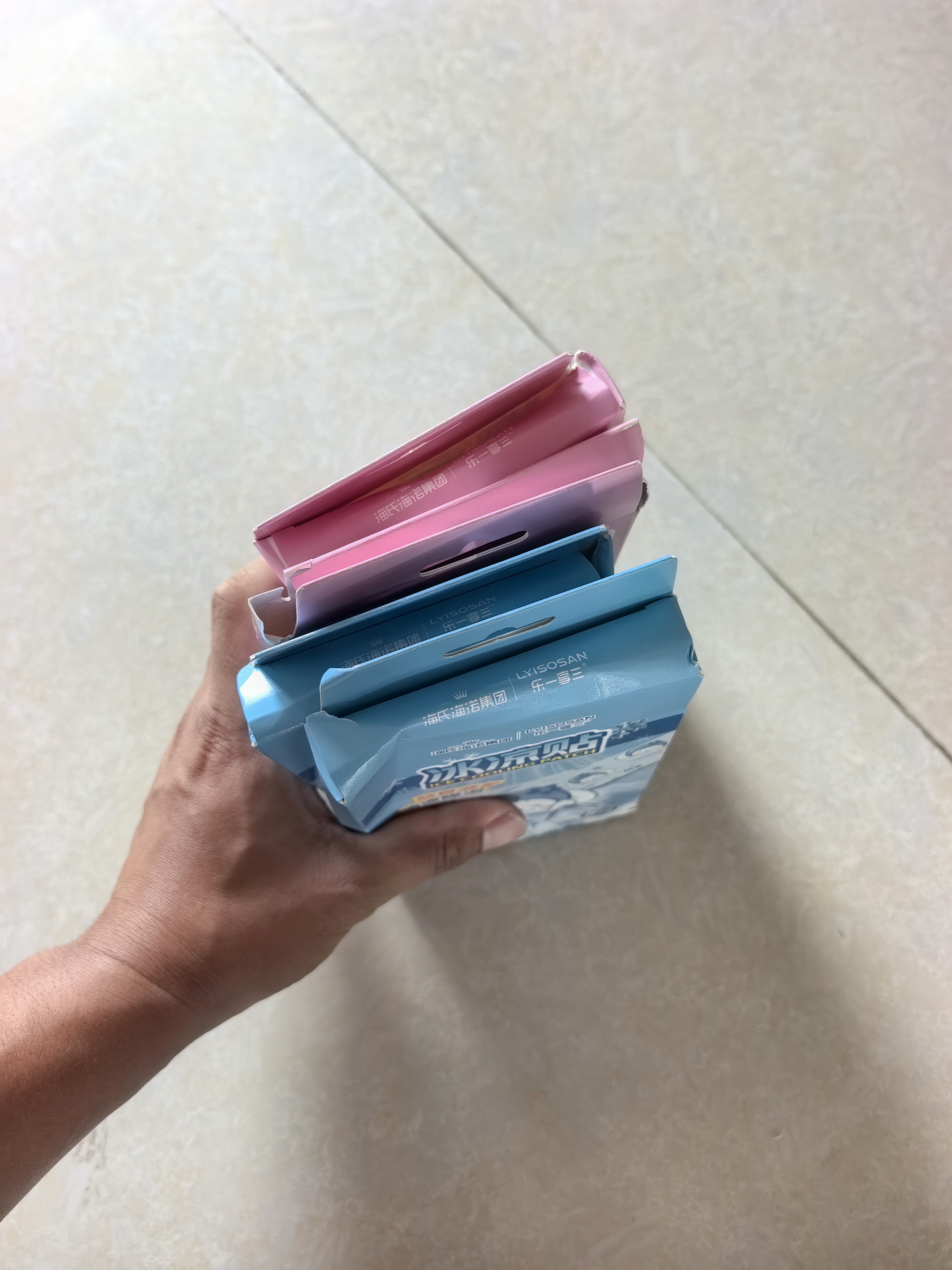 海氏海诺冰凉贴16片蓝莓味+16片草莓味 防暑降温神器成人儿童物理退热贴 实拍图