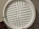 施可丰花盆接水托盘特大号圆形万向轮底盘带轮子白色移动底托内径37厘米 实拍图