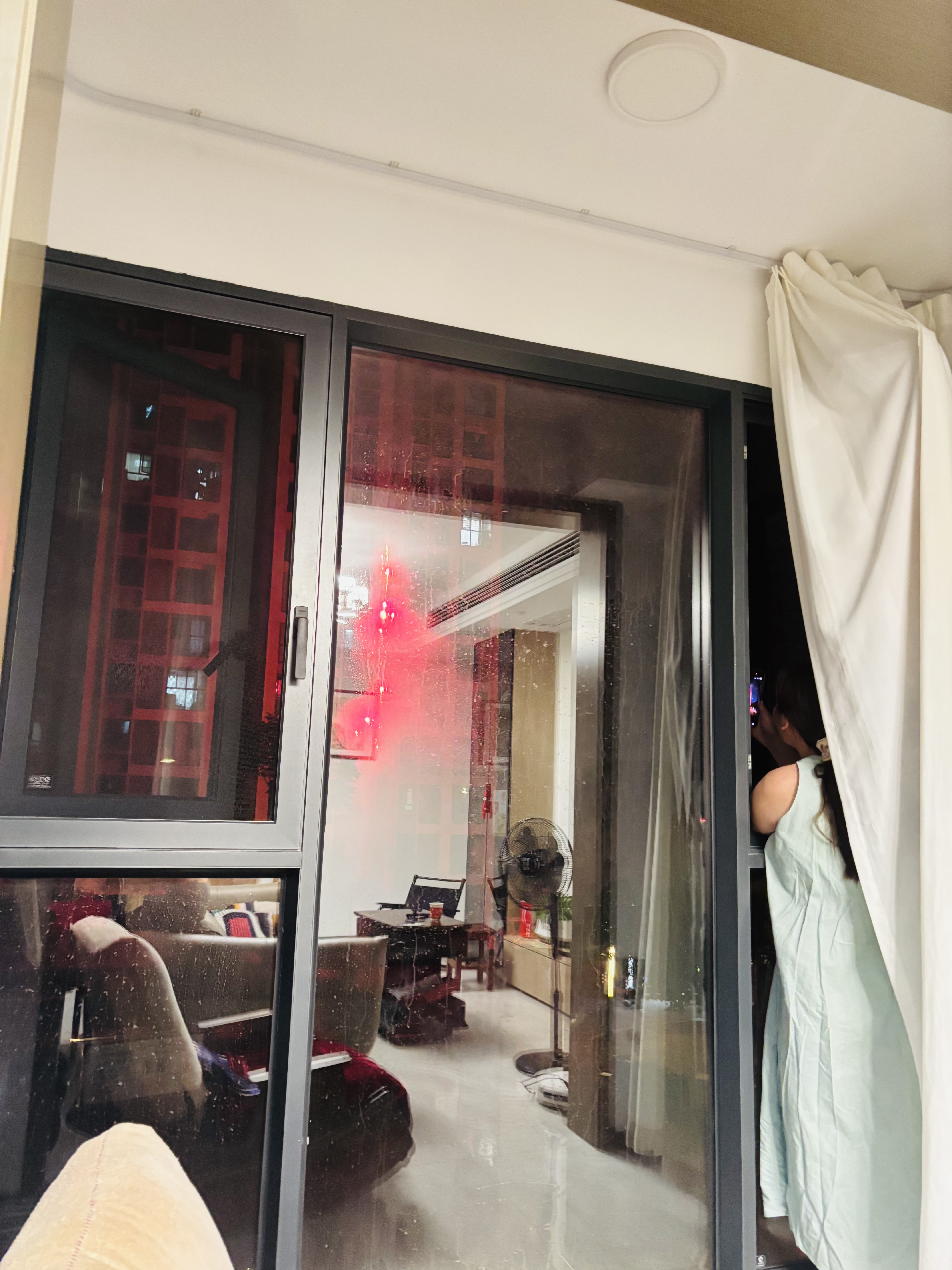 优衣库AIRism宽松圆领T恤/5分袖男女装合作款凉感大师T短袖482295 482295/11粉红色 XL 实拍图