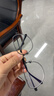 依视路（ESSILOR） 新款商务男镜架时尚镜框女配依视路镜片近视定制眼镜网上配镜 钛金属-4023BK-黑色 镜框+依视路A4防蓝光1.60现片 实拍图