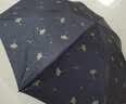 天堂伞 防紫外线晴雨伞三折 雨伞黑胶防晒太阳伞遮阳晴雨伞 黑色 实拍图