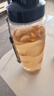 乐扣乐扣（LOCK&LOCK）夏季塑料水杯户外便携式提绳水杯手提式大容量塑料壶700ML透明 实拍图