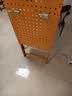 三箭仓储货架蝴蝶孔置物架库房多层超市地下室用槽钢架专用洞洞板配件 橙色【侧面中板】宽50cm 实拍图