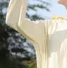 oein 冰丝防晒衣女2025夏季新款修身防晒服黄色透气宽松女士 奶油黄 L （105-120斤） 实拍图