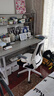 幻狐 （DREAM FOX ） 电脑桌台式带书架书房家用卧室写字桌现代简约书桌书柜组合 【桌椅组合】欧莱文灰色140CM 实拍图