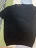 布先生春夏季短袖T恤男士纯棉小白T纯色内搭打底衫 黑色 3XL(190) 实拍图