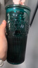 星巴克（Starbucks）墨绿色女神款玻璃杯550ml吸管杯办公室复古冷水杯节日礼物 实拍图