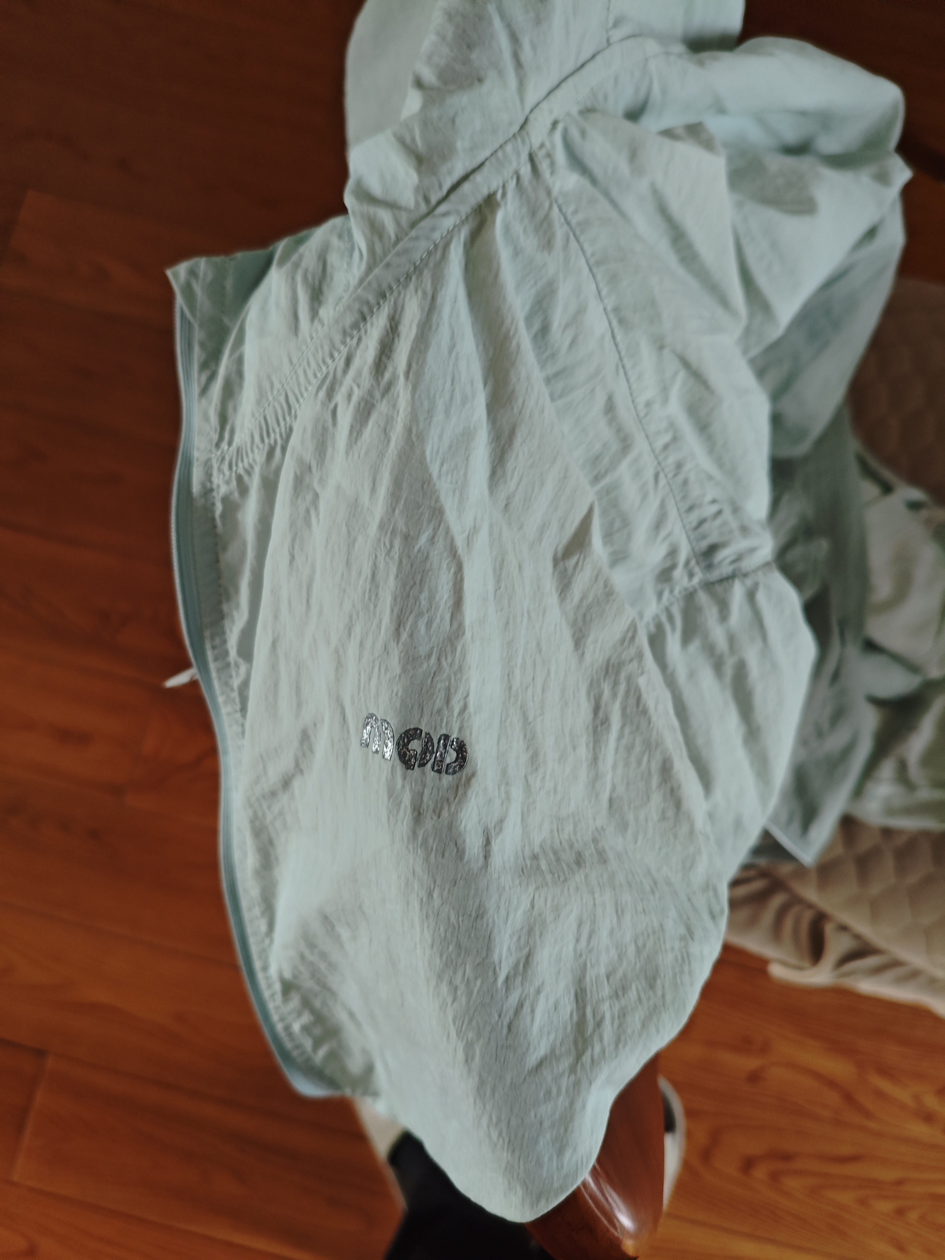 马骑顿【UPF50+】男童夏季新品网眼拼接透气轻薄凉感户外防晒服外套 浅绿 150 实拍图