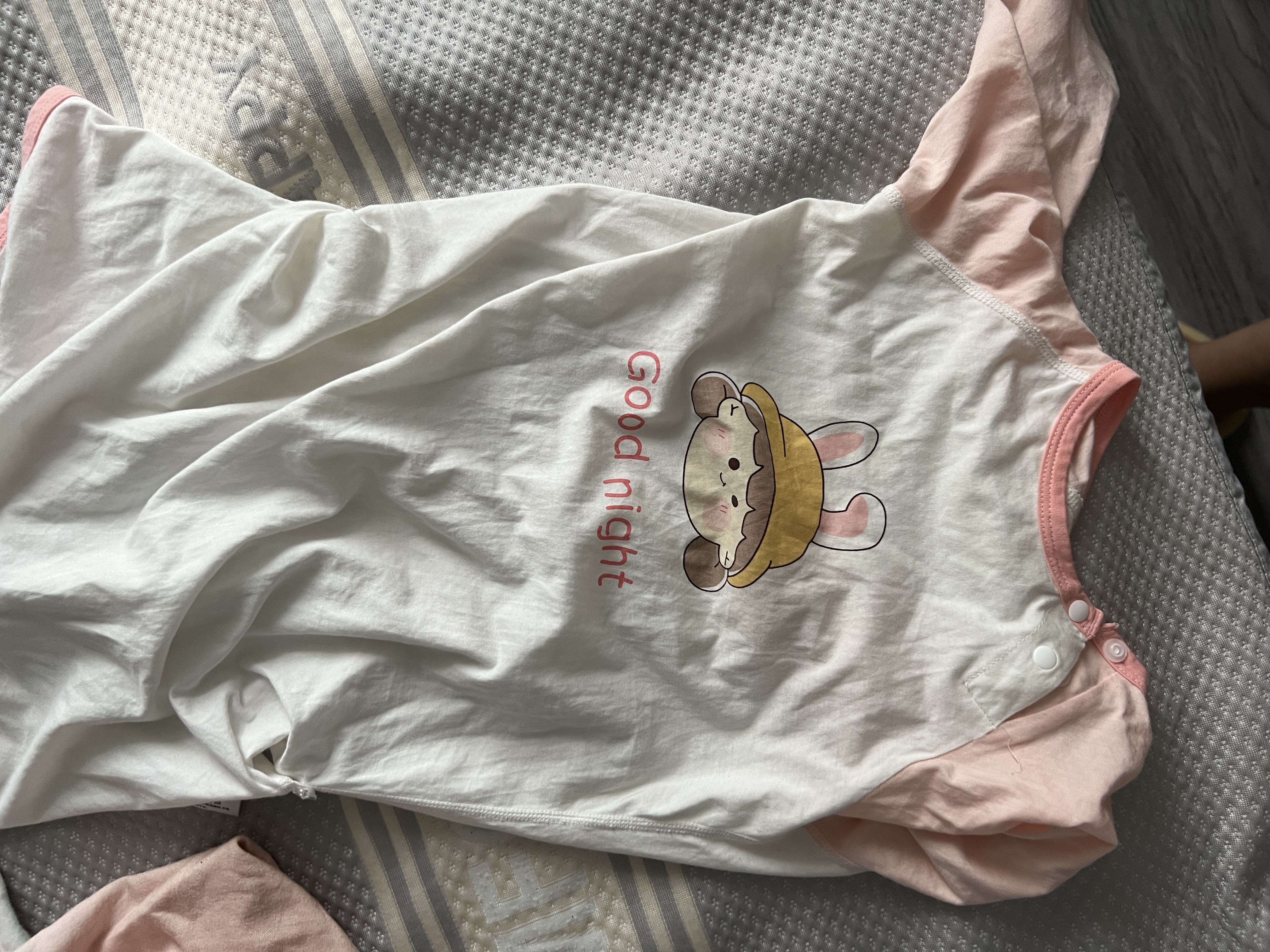 贝肽斯宝宝衣服春夏季薄款纯棉婴儿睡衣防踢被家居空调儿童睡裙连体衣 实拍图