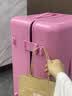 帝企鹅DIQIE26寸大容量行李箱女高颜值托运密码箱大号旅行拉杆箱28寸男 玫瑰粉【赠送无妨防尘布袋】 24英寸 Plus【托运箱-双人出游一周 可放进高铁行李架】 实拍图