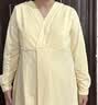 雅特茂月子服纯夏季产后棉孕妇睡衣款产妇待产喂奶哺乳家居服 四季180g（送胸垫）奶酪色1450 XL 实拍图