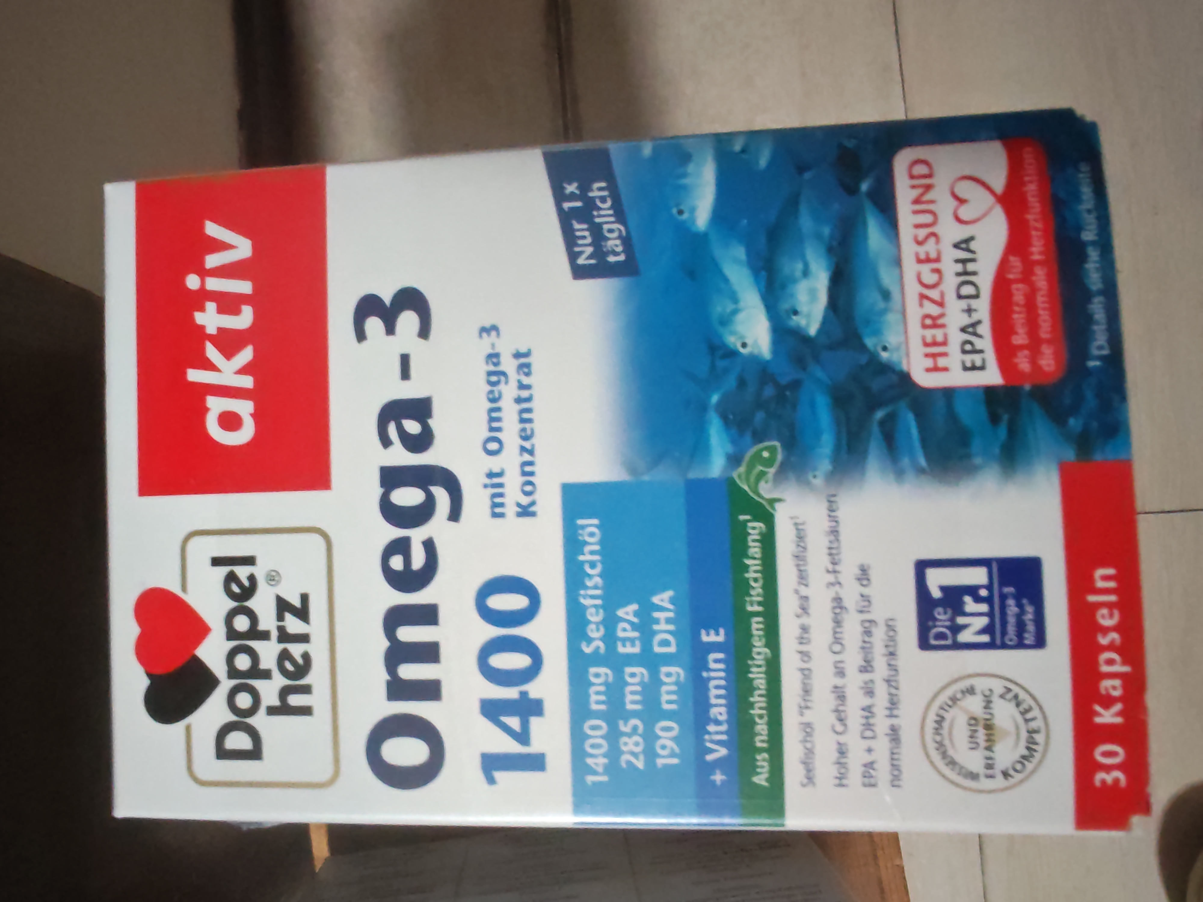 双心（Doppel herz）深海鱼油omega-3成年中老年人运动epa高纯度女性情绪dha软胶囊6盒 实拍图