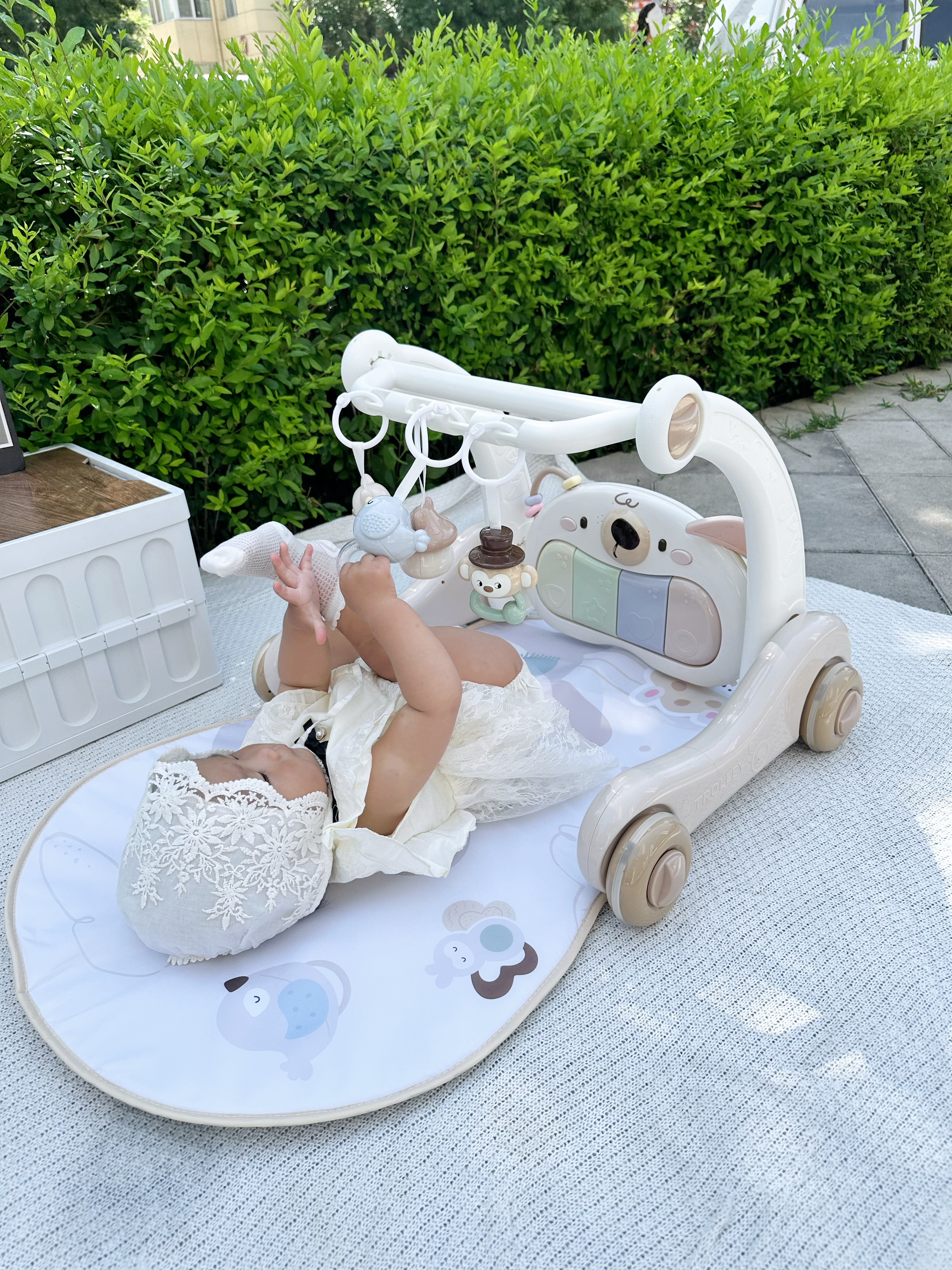 奥智嘉婴儿学步车健身架脚踏琴儿童玩具0-1-3岁新生儿礼盒宝宝周岁礼物 实拍图