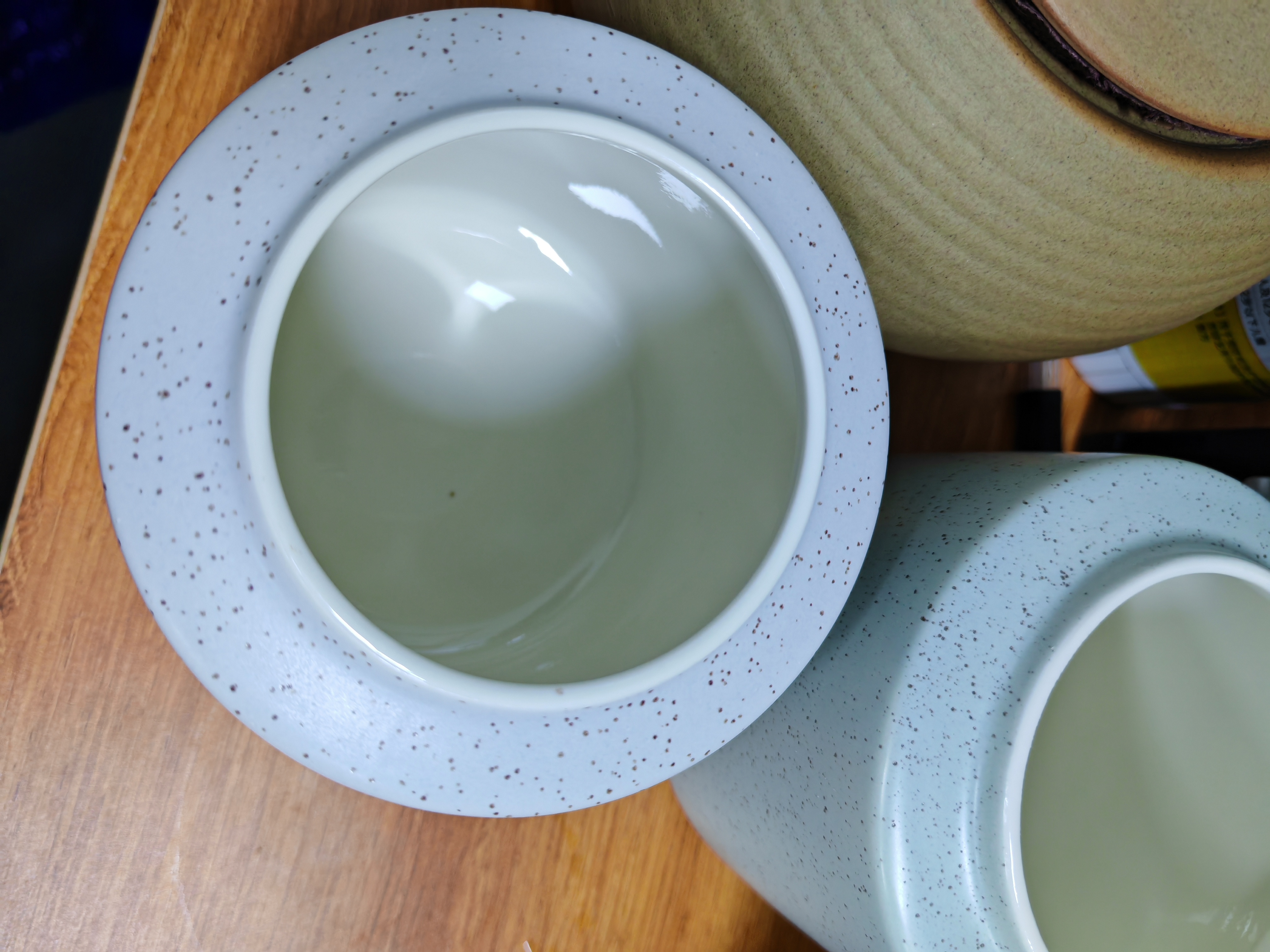 苏氏陶瓷茶叶罐时尚亚光铁锈茶具配件（白） 实拍图