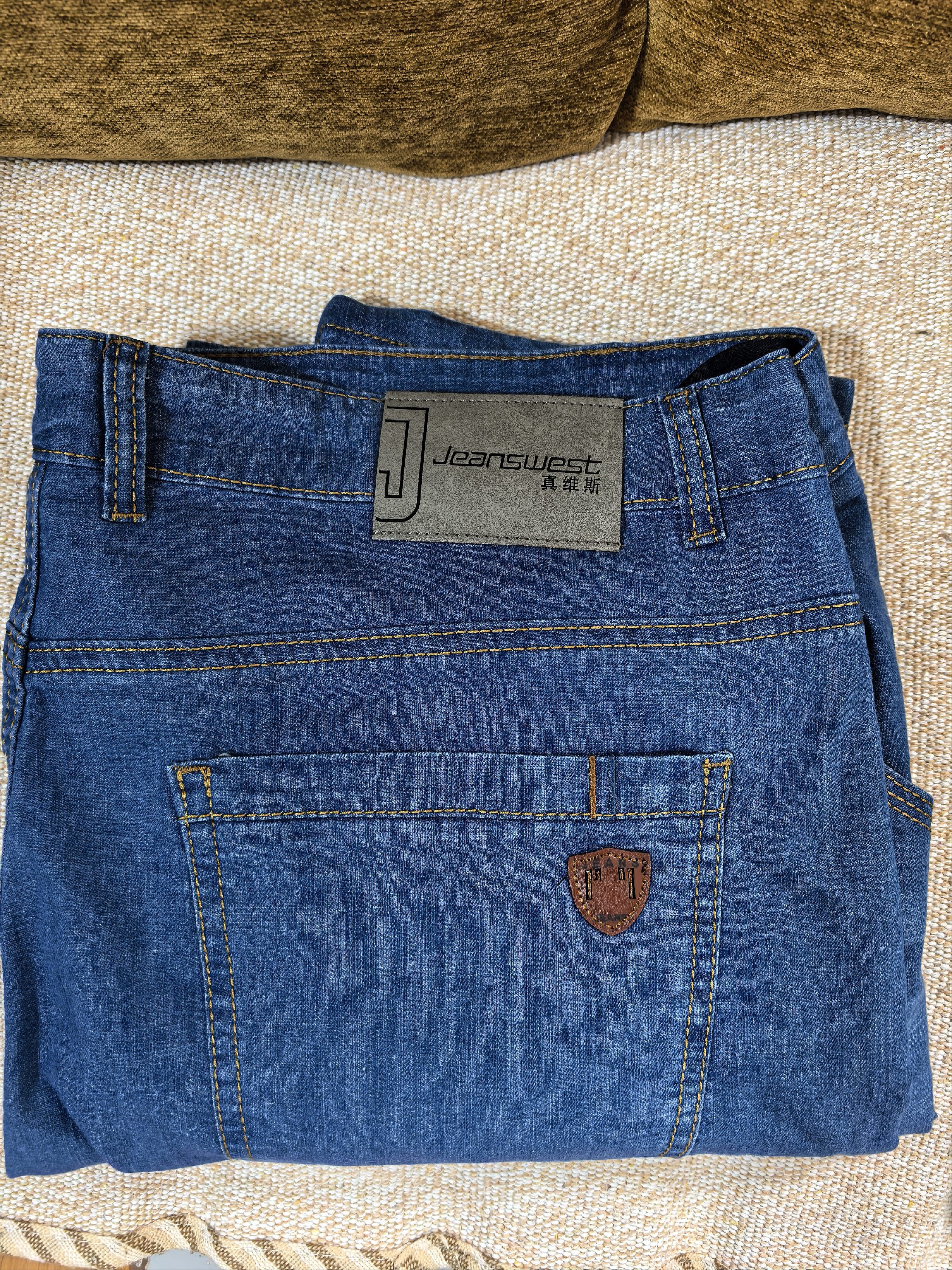 真维斯（Jeanswest）牛仔裤男2026夏季薄款宽松直筒裤百搭男裤子休闲长裤浅蓝36 实拍图