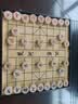 紫湖中国象棋高档加厚榉木套装实木质大号50号雕花便携折叠式皮革棋盘 实拍图