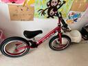 飞鸽（FG FLYING PIGEON）儿童平衡车滑步车幼儿学步车小孩滑行车单车14寸充气轮酒红色 实拍图