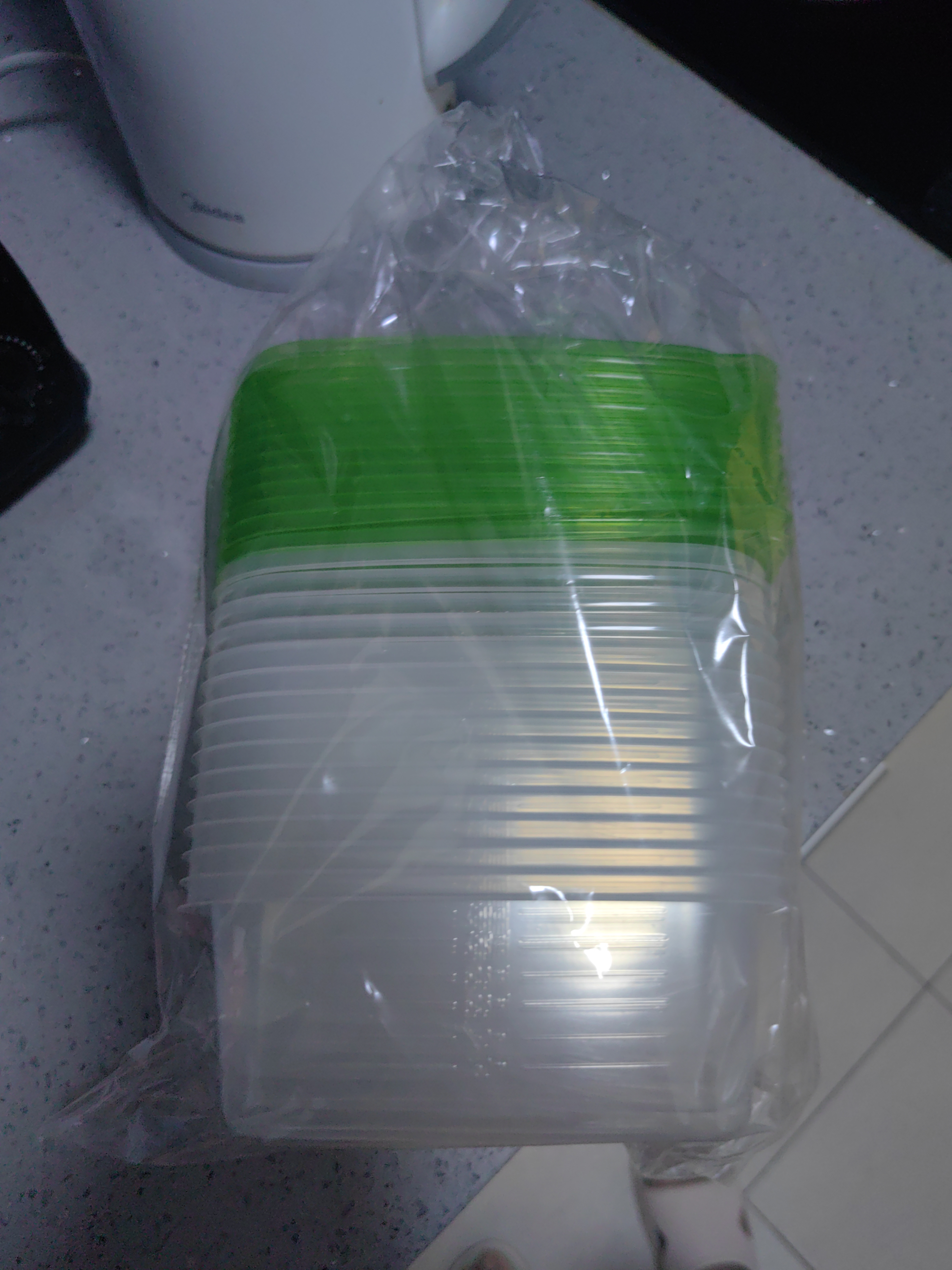 炊大皇 一次性饭盒餐盒便当打包碗盒食品级保鲜盒可微波长方形1L20只 实拍图