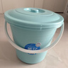 茶花（CHAHUA）水桶手提式带盖储水桶pp材质加厚学生宿舍家用洗衣洗车钓鱼水 带盖水桶浅蓝色 21L 1个 实拍图