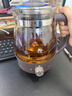 小熊（Bear）煮茶器蒸汽喷淋式养生壶加厚玻璃煮茶器黑茶办公室蒸茶器迷你电热烧水壶保温小型泡茶炉1L送礼礼物 【304滤网-旋钮控制】 1L 实拍图