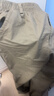 【纯棉耐磨】四季纯色休闲裤男士宽松大码直筒裤工装工作裤 卡其色 【夏薄款】 XL 【适合140-160斤体重】 实拍图