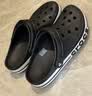 卡骆驰（CROCS）贝雅卡骆班洞洞鞋轻便耐磨一脚蹬休闲鞋女鞋时尚沙滩鞋|205089 黑色/白色-066(含智必星) 43 (270mm) 实拍图