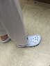 CROCS卡骆驰贝雅卡骆班儿童洞洞鞋沙滩凉鞋男童女童拖鞋/207018/207019 矿物蓝-4JQ 34 (205mm) 实拍图