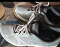 斯凯奇（Skechers）男鞋跑鞋透气网面跑步鞋舒适缓震回弹休闲运动鞋 BKGY黑灰 42.5 实拍图