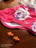 速比涛（Speedo）印花泳帽婴幼儿游泳布帽 粉色/紫色 实拍图