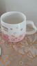 贝瑟斯马克杯 陶瓷杯喝儿童水杯子咖啡杯樱花浮雕杯带盖家用儿童水杯子 实拍图