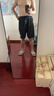 全品屋全身镜穿衣镜落地镜挂门服装店试衣壁挂镜一体简约北欧风黑150 实拍图
