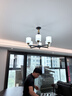 雷士（NVC）吊灯客厅灯大气美式现代简约灯具套餐轻奢灯LED餐厅灯饰全屋书房 【曙光6头】带防尘盖吊灯 赠光源 实拍图
