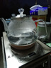 益茶福全自动上水电热水壶底部上水嵌入式茶台功夫茶烧水壶饮水烧水一体机抽水玻璃煮茶壶保温泡茶壶 1L SQ-008金色玻璃套装 实拍图