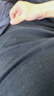 京东京造百万热销男士t恤短袖女夏季新款40支新疆棉舒适休闲打底衫黑2XL 实拍图