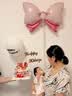 仕彩满月宝宝拍照道具30天纪念日布置婴儿生日派对氛围仪式蝴蝶结气球 实拍图