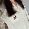 Teenie Weenie小熊纯棉刺绣睡衣女士2026秋季新款开衫可外穿情侣款家居服女款 实拍图