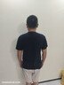 【京东直采】200g纯棉t恤男女短袖26新款纯棉打底衫内搭t恤 藏青（短袖） 2XL （140-155斤） 实拍图