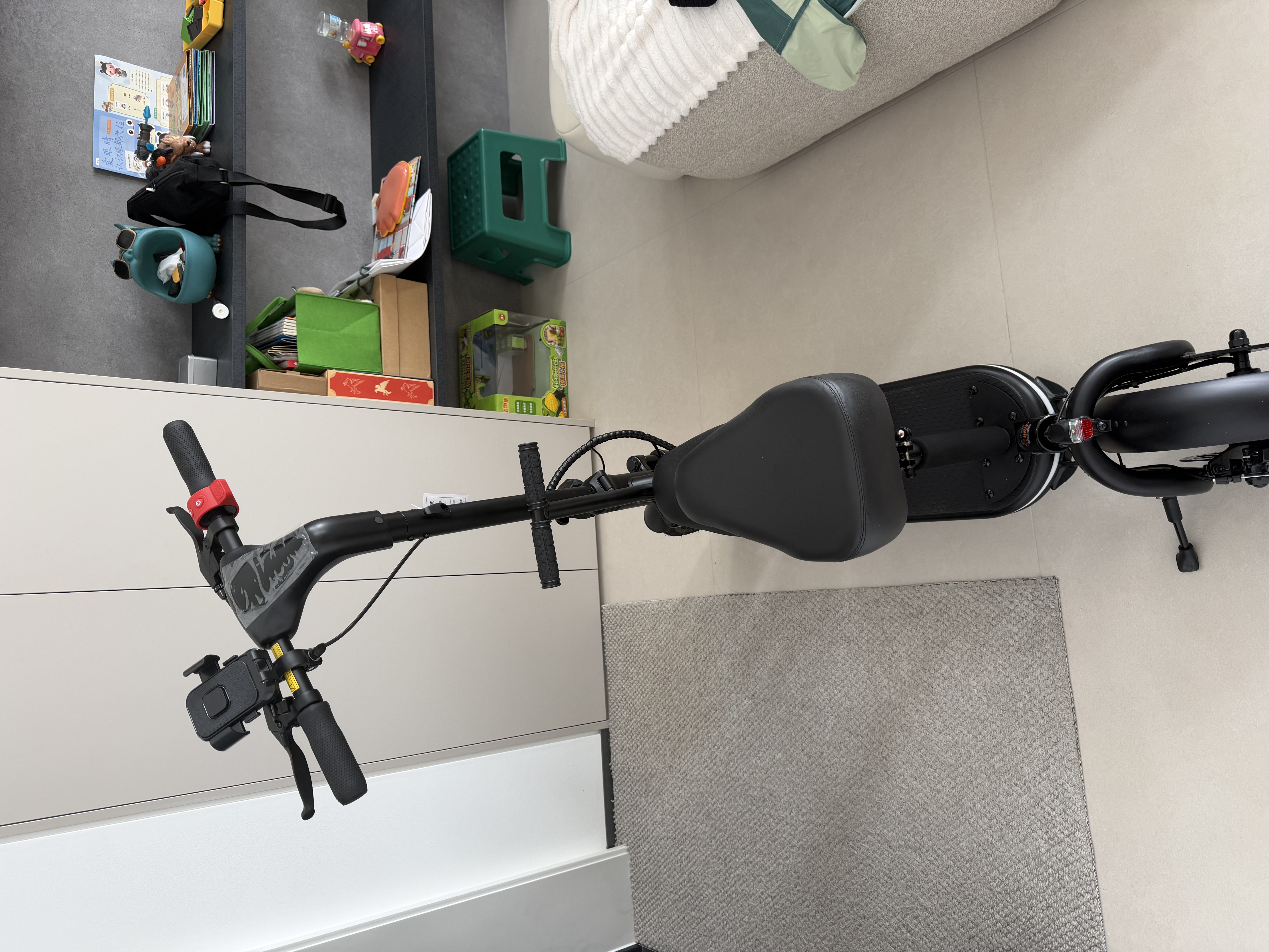 bremer电动滑板车迷你小型折叠电动锂电池电瓶车站骑坐骑便携代步车S12 上市品牌锂电/约80-100公里 实拍图