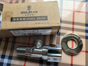 欧琳（OULIN）角阀铜三角阀加厚加长冷热水角阀八字止水阀4分口径 300 实拍图