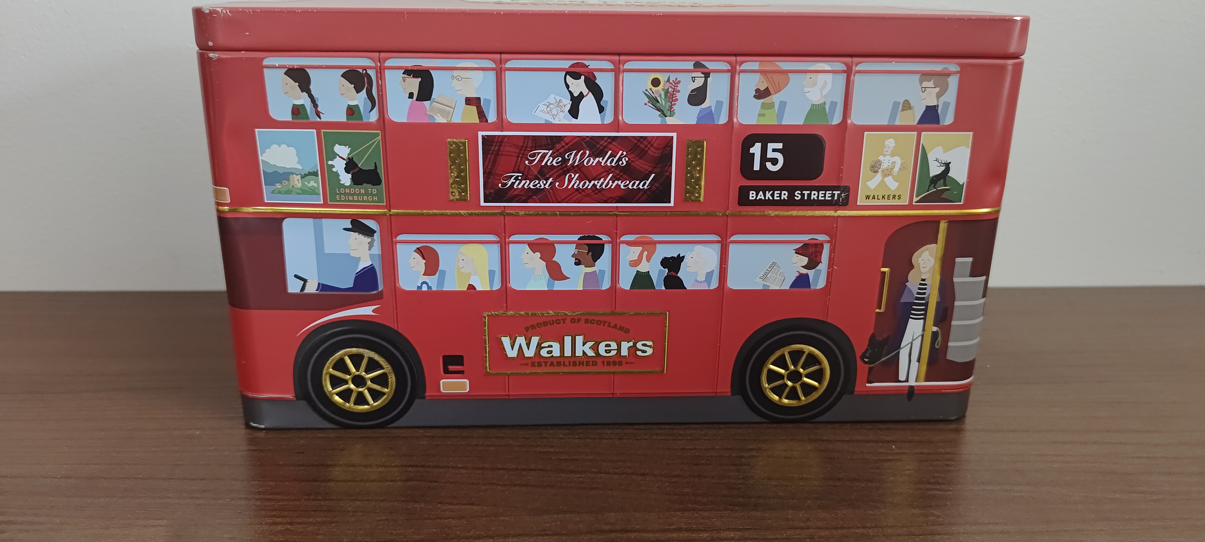 沃尔克斯（Walkers）英国进口黄油曲奇伦敦巴士礼盒饼干休闲零食伴手礼物糕点250g/罐 实拍图